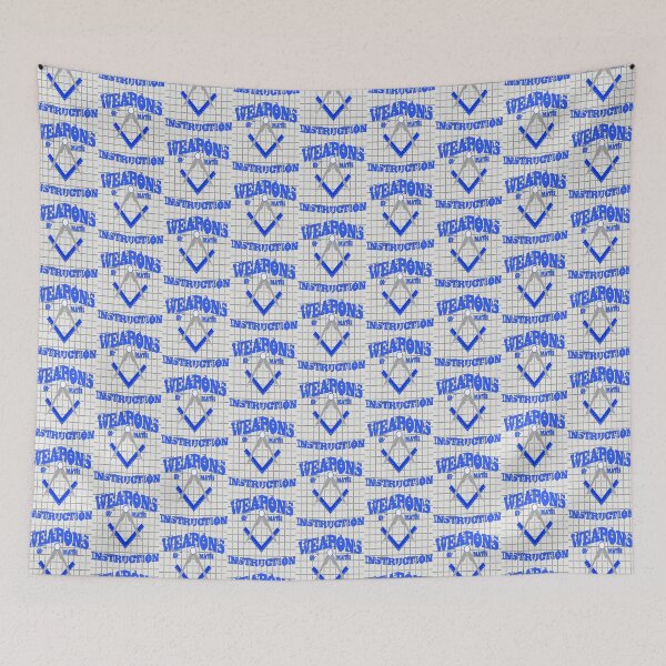 Item preview, Weapons Of Math Instruction Fun Algebra Pun Blue designed and sold by taiche.