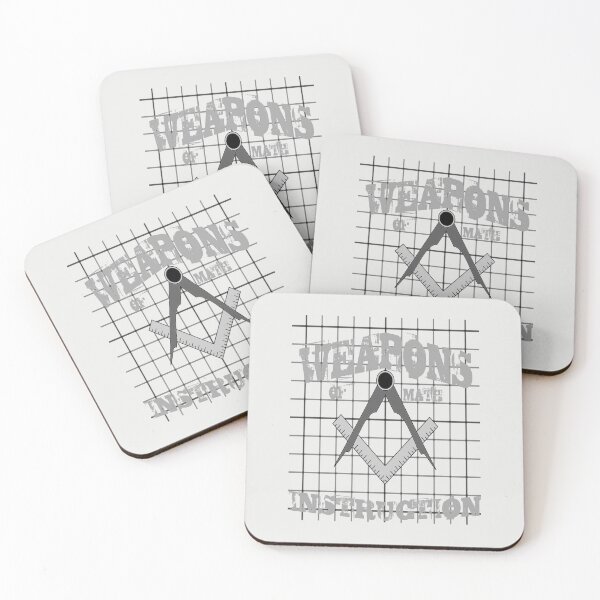 Item preview, Weapons Of Math Instruction Fun Algebra Pun Grey designed and sold by taiche.