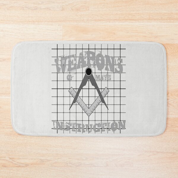 Item preview, Weapons Of Math Instruction Fun Algebra Pun Grey designed and sold by taiche.