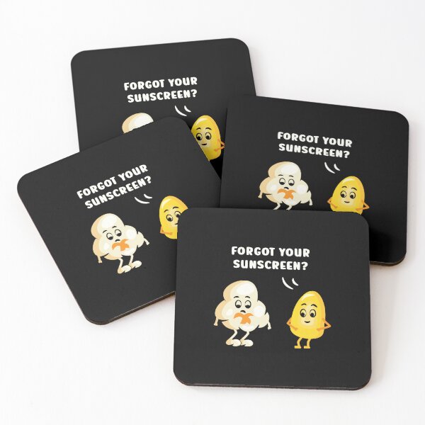 Item preview, Forgot your sunscreen? Funny Popcorn Movie Cinema Quote designed and sold by Designer-Girl.