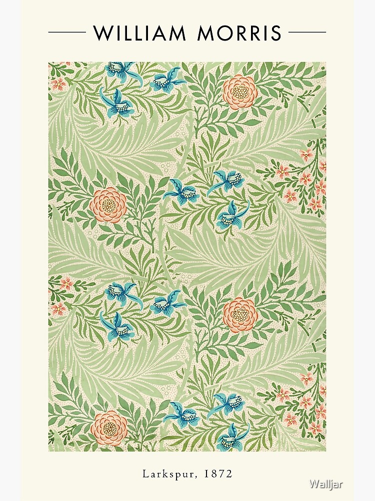 William Morris - Larkspur Premium Matte Vertical Poster