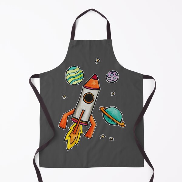 Item preview, Watercolor Rocket Ship designed and sold by kmstudio.