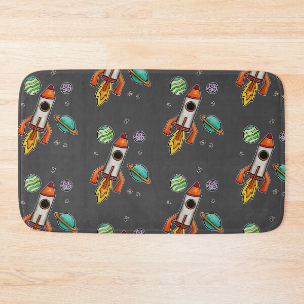 Item preview, Watercolor Rocket Ship designed and sold by kmstudio.