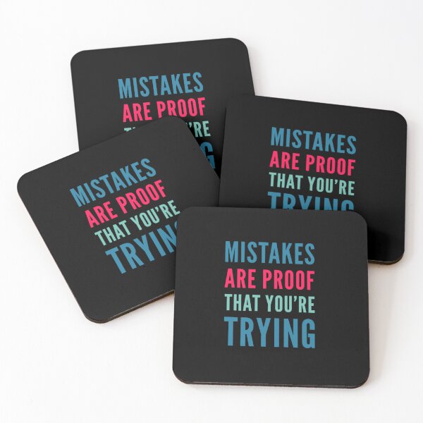 Item preview, Mistakes are proof that your'e trying Essential retro Tshirt designed and sold by Hema Thilakaratne.