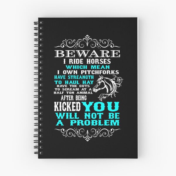Item preview, Beware I Ride Horses Funny Horse Lover designed and sold by Kevins16.