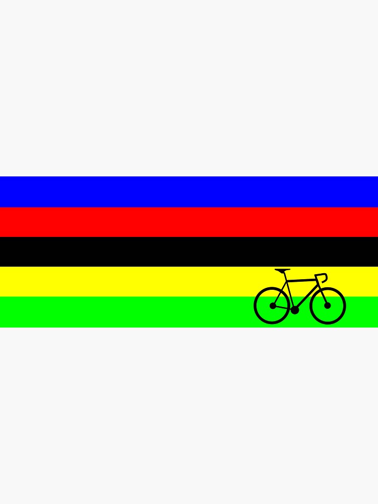 PERSONALISED Cyclist Rainbow Jersey Cycling Art Print 