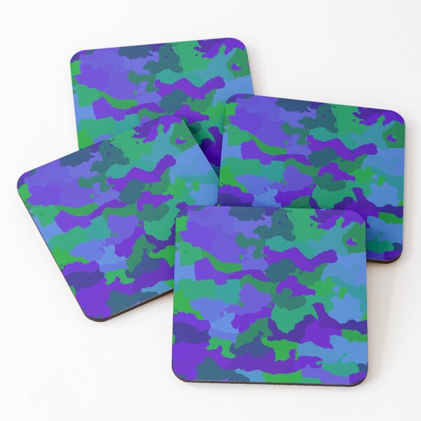 Item preview, Camouflage - Cobalt Blue designed and sold by TotallyRetroArt.