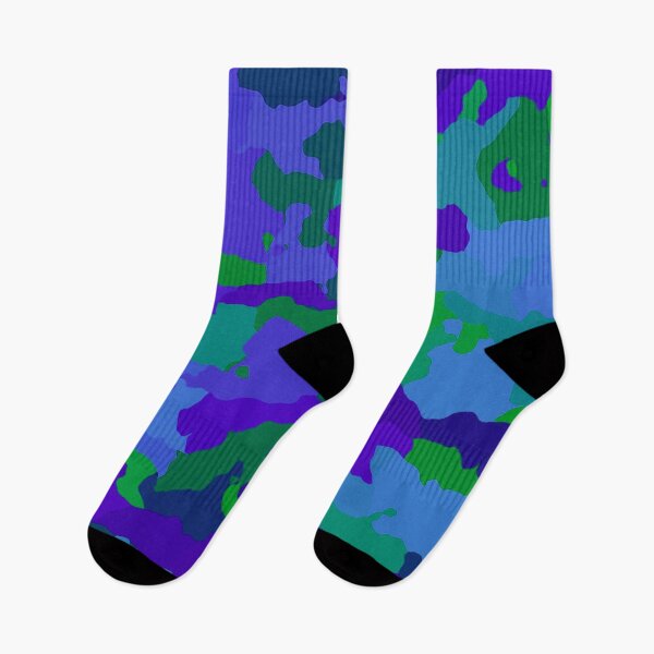 Item preview, Camouflage - Cobalt Blue designed and sold by TotallyRetroArt.