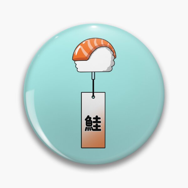 Item preview, Salmon Nigiri Sushi Furin designed and sold by DroppedTales.