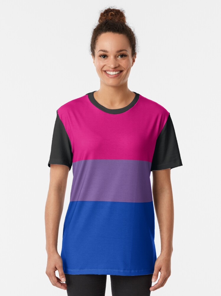 Bisexual Pride Flag T Shirt For Sale By Esyspam Redbubble Lgbt Graphic T Shirts Lgbtq