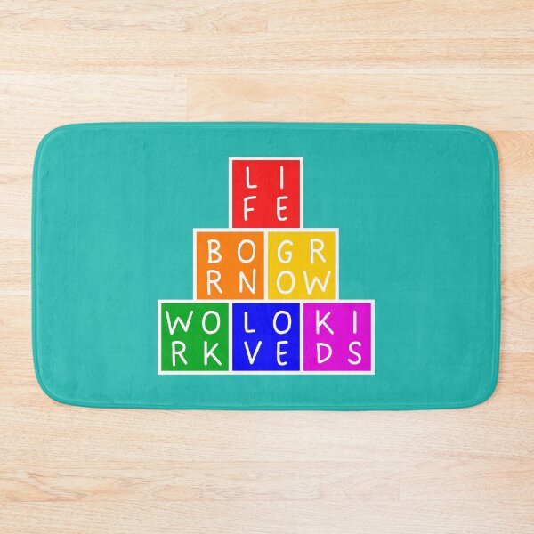Item preview, Rainbow Life - Born, grow, work, love, kids - Pyramid - Basic colors rainbow  designed and sold by RainbowWordLand.