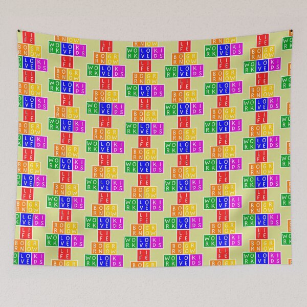 Item preview, Rainbow Life - Born, grow, work, love, kids - Pyramid - Basic colors rainbow  designed and sold by RainbowWordLand.