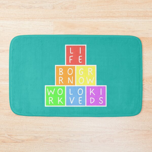 Item preview, Life Cycle Quote - Born Grow Work Love Kids - Pyramid - Pastel rainbow colors designed and sold by RainbowWordLand.
