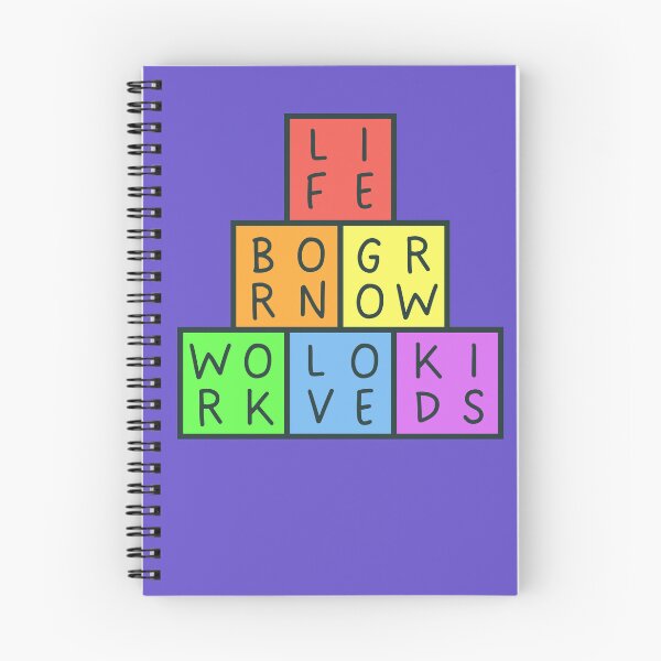 Item preview, Life Cycle Quote - Born Grow Work Love Kids - Pyramid - Pastel rainbow colors - Dark text designed and sold by RainbowWordLand.