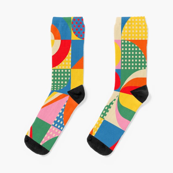 Artikel-Vorschau von Sonia Delaunay inspirierte abstrakte Geometrie, designt und verkauft von Jen Du.