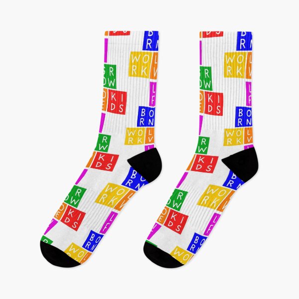 Item preview, Life Cycle Quote - Born Grow Work Love Kids - Pyramid - Violet to red rainbow colors designed and sold by RainbowWordLand.