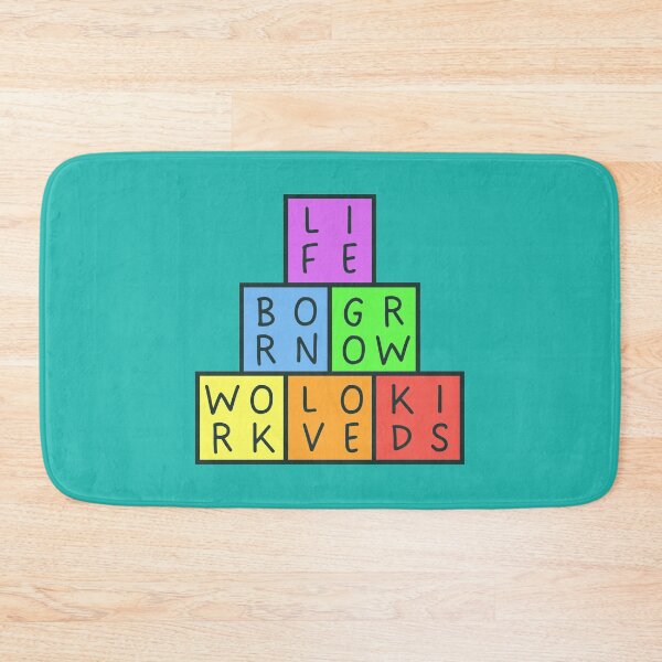 Item preview, Life Cycle Quote - Born Grow Work Love Kids - Pyramid - Pastel rainbow colors - Dark text - Violet to red designed and sold by RainbowWordLand.