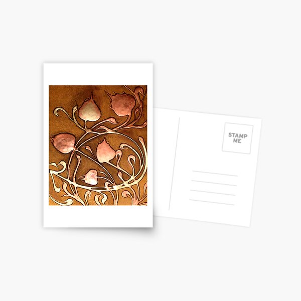 Artikel-Vorschau von  ART NOUVEAU INSPIRIERTE LEINWAND, designt und verkauft von LacewingDesign.