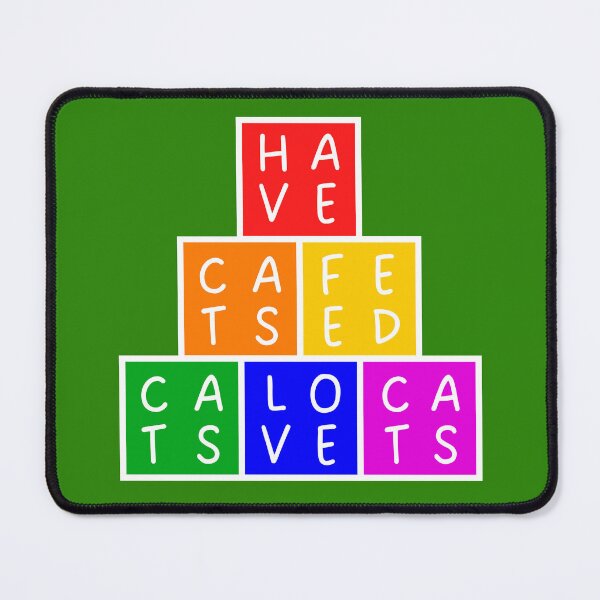 Item preview, Have cats, feed cats, love cats - Pyramid - Basic rainbow colors designed and sold by RainbowWordLand.