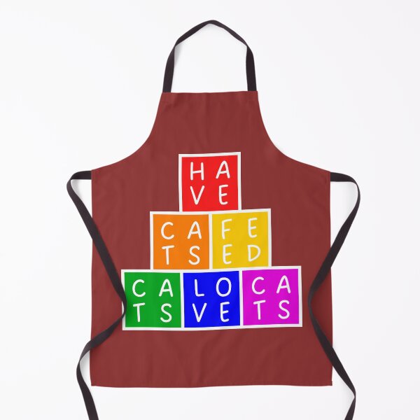 Item preview, Have cats, feed cats, love cats - Pyramid - Basic rainbow colors designed and sold by RainbowWordLand.