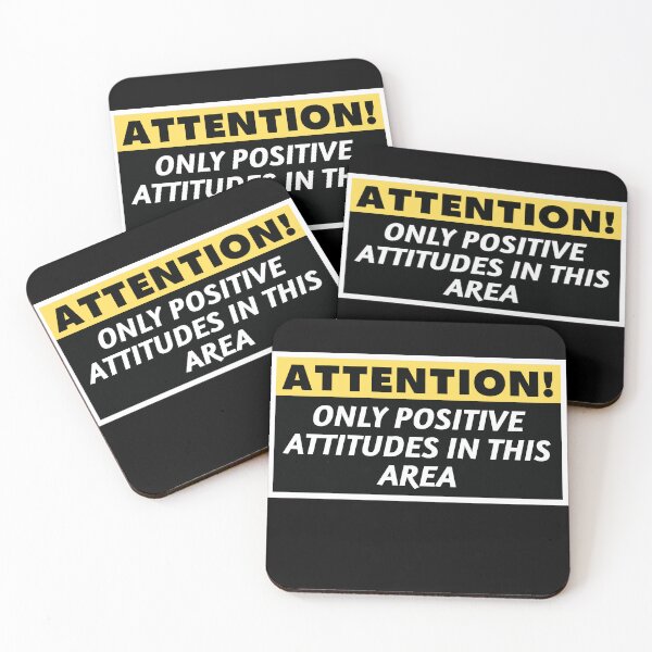 Item preview, Attention Only Positive Attitudes in This Area 3 designed and sold by KingsManKind.