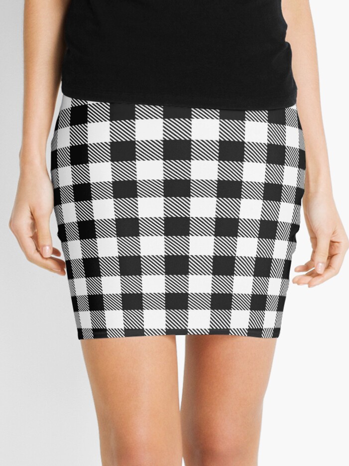 Buffalo plaid hotsell pencil skirt