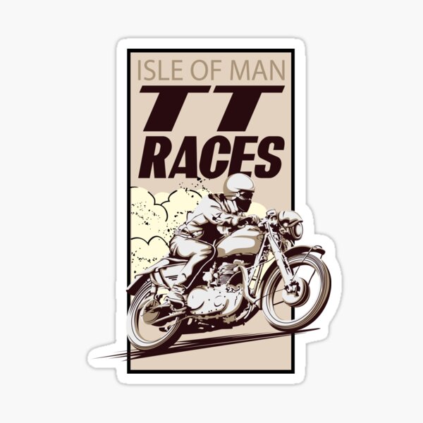 Isle Of Man Tt Races Sticker For Sale By Jools 57 Redbubble 