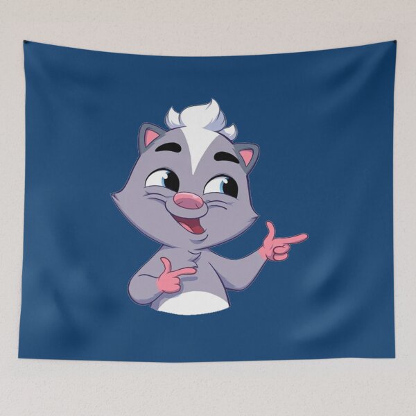 Item preview, cute skunk     designed and sold by PonyChopsDesign.