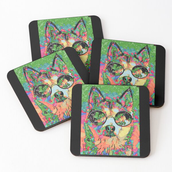 Item preview, seter dog sunglasses cool colorful abstract    designed and sold by TradCulture.