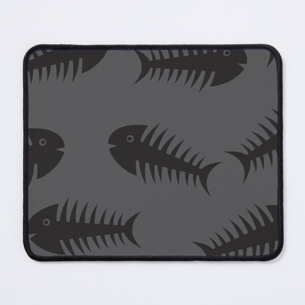 Item preview, Black and Grey Fish Skeleton Print designed and sold by cgroenewald.
