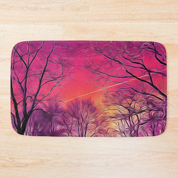Item preview, Lonely Forest Sunset - Oil Painting designed and sold by Unaiza Khalid.