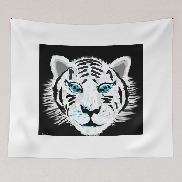 Item preview, White Tiger Love designed and sold by SRKFineArt.