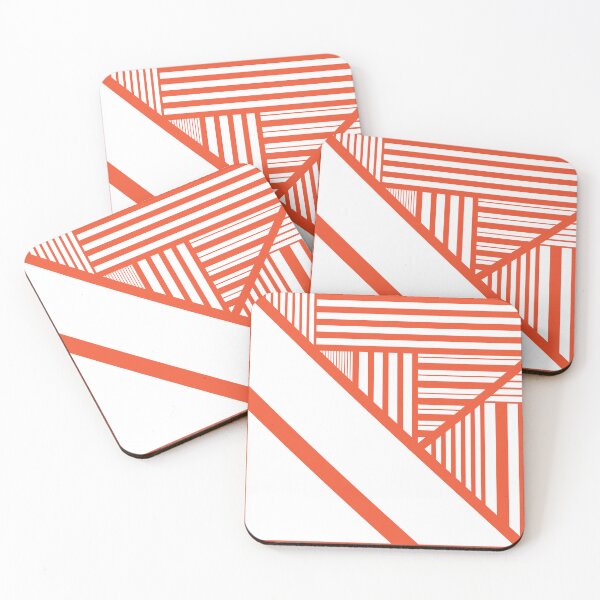 Item preview, Triangle stripes - Orange and White designed and sold by LAEC-Shop.