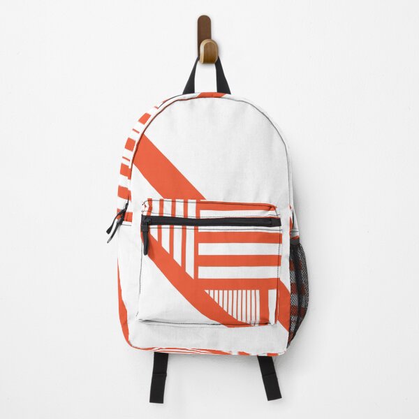 Item preview, Triangle stripes - Orange and White designed and sold by LAEC-Shop.