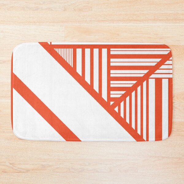 Item preview, Triangle stripes - Orange and White designed and sold by LAEC-Shop.