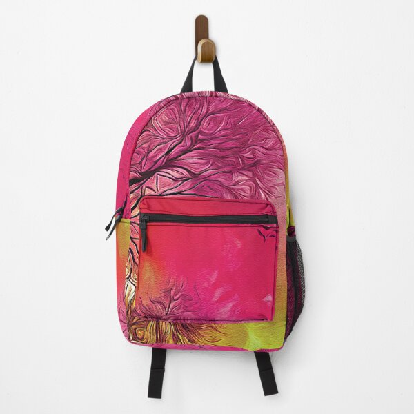 Item preview, Lonely Trees by Pink Sunset - Oil Painting designed and sold by Unaiza Khalid.