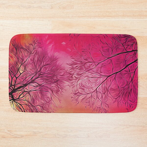 Item preview, Lonely Trees by Pink Sunset - Oil Painting designed and sold by Unaiza Khalid.