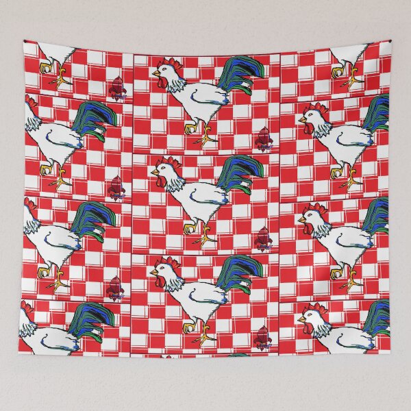 Item preview, Country Rooster and Flur-de-lis designed and sold by judy snyder.