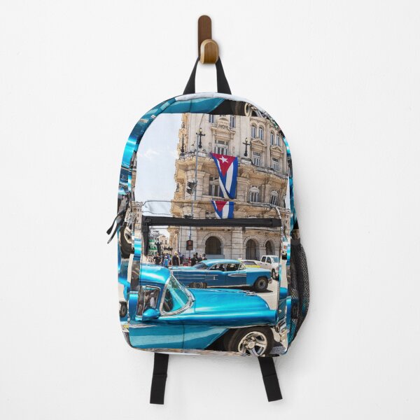 Item preview, Blue Cars In Havana And Cuban Flag designed and sold by Paul Thompson Photography.