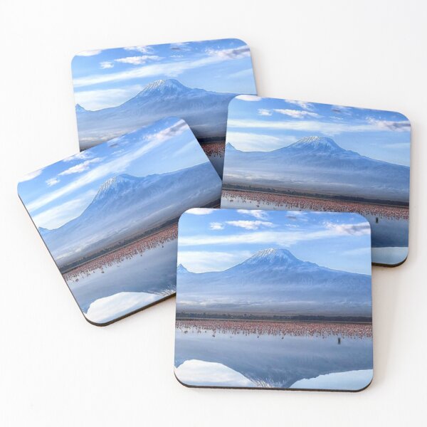 Item preview, Cute View Of Mt. Kilimanjaro and Flamingos on  the lake designed and sold by lets-travel.