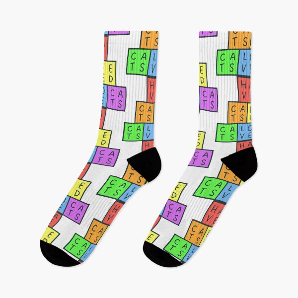Item preview, Have cats, feed cats, love cats - Pyramid - Pastel colors rainbow - Dark text designed and sold by RainbowWordLand.