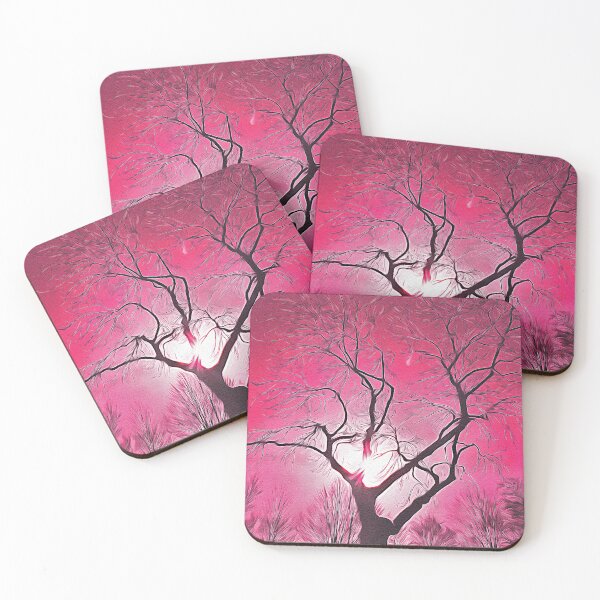 Item preview, Mysterious Tree Sunset - Oil Painting designed and sold by Unaiza Khalid.