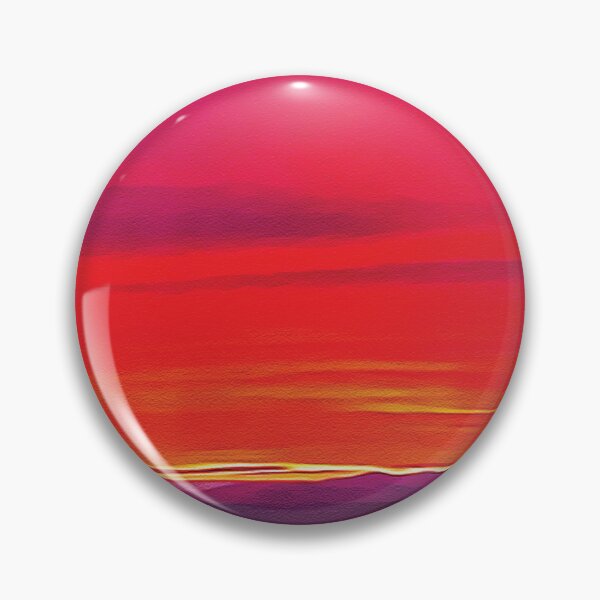 Item preview, Orange Pink Sunset in Mountains - Oil Painting designed and sold by Unaiza Khalid.