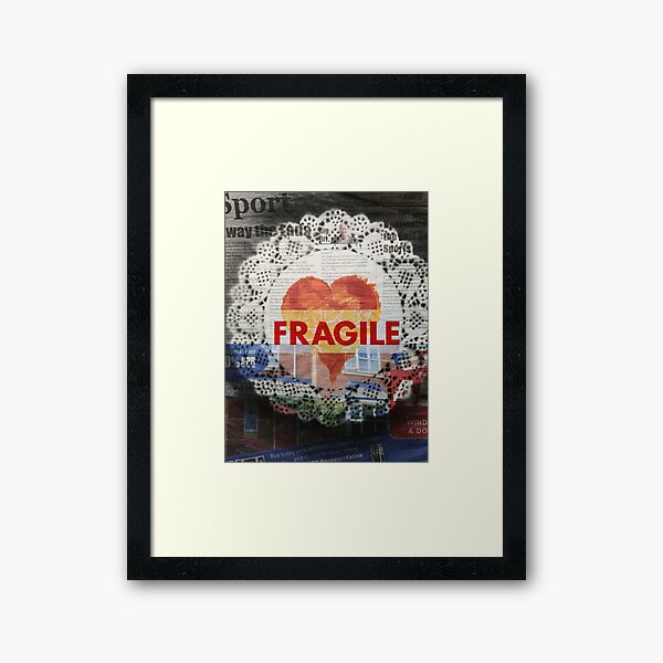 Fragile by Pasha du Valentine at Goddamn Media Framed Art Print