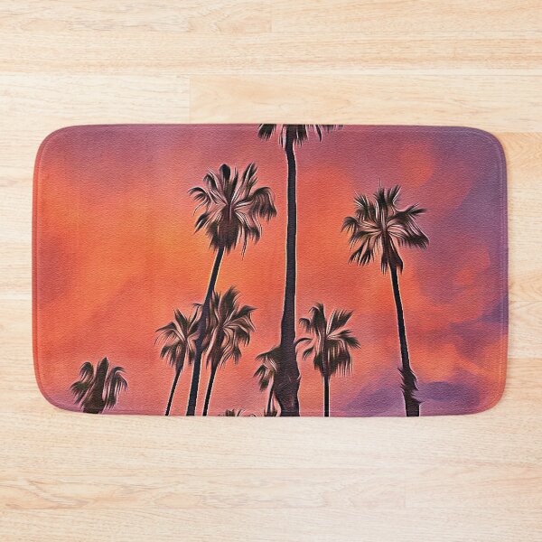 Item preview, Palm Trees Sunset - Oil Painting designed and sold by Unaiza Khalid.