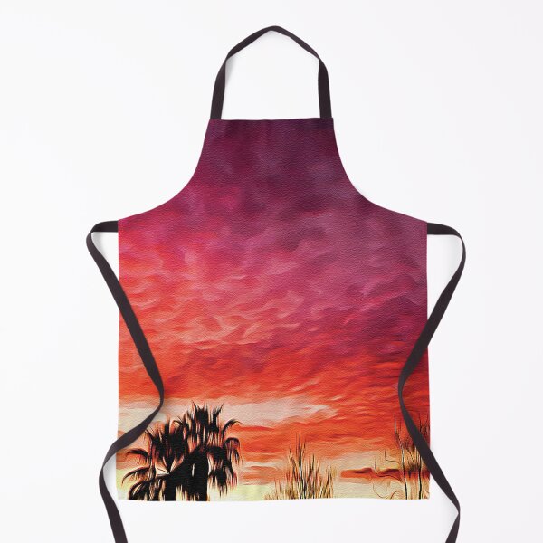 Item preview, Pink Orange Cloudy Sunset - Oil Painting designed and sold by Unaiza Khalid.