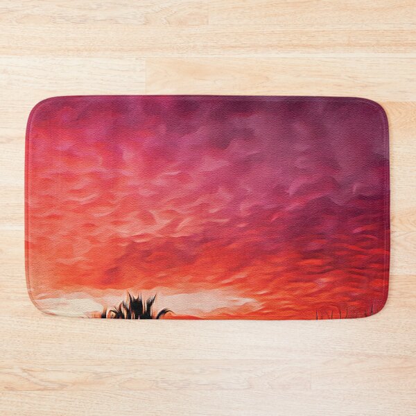 Item preview, Pink Orange Cloudy Sunset - Oil Painting designed and sold by Unaiza Khalid.