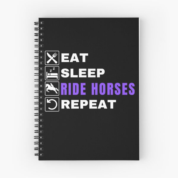 Item preview, Eat Sleep Ride Horses Repeat Pony Funny Horseback Riding Love designed and sold by Kevins16.