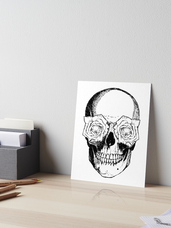 Just the Two of Us. Art Print 8x10. Skeleton 