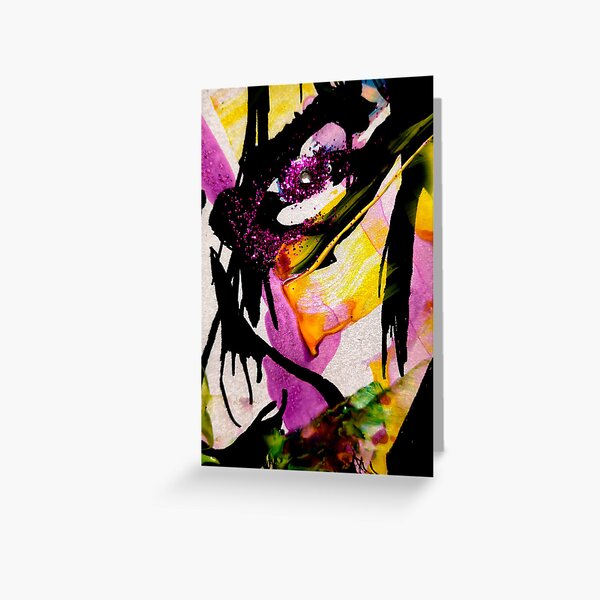 Chaos in Colour by Pasha du Valentine at Goddamn Media Greeting Card